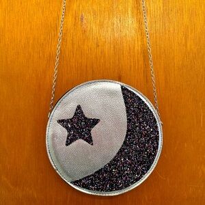 Moon and Star Glitter Purse